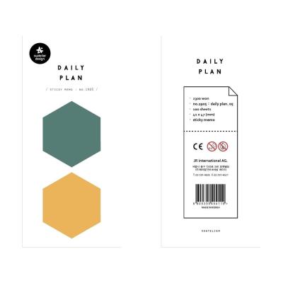 Opakowanie Kartki klejone Znaczniki Sześciokąt 100s