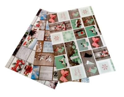 Opakowanie Karton 300g motywy świąteczne 24x34cm 3ark MIX