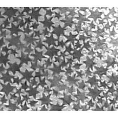 Opakowanie Karton holograficzny srebrny gwiazdy 25x35cm 5 ark
