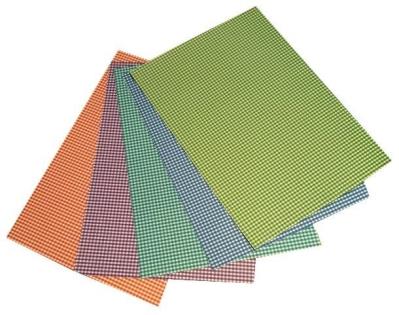 Opakowanie Karton obustronny kratka 300g 24x34cm 5 ark MIX