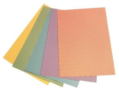 Opakowanie Karton obustronny pepitka 300g 24x34cm 5 ark MIX