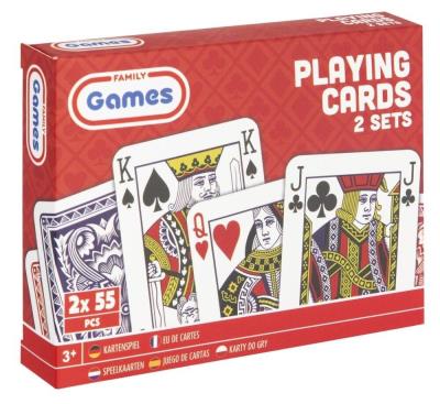 Opakowanie Karty do gry 2 zestawy 2x55 kart