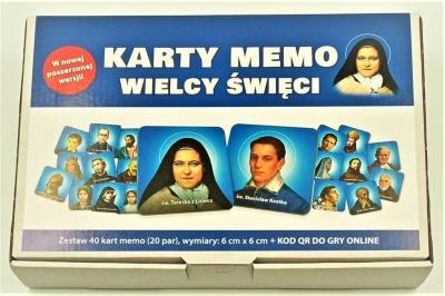 Opakowanie Karty memo - Wielcy Święci (40 kart)