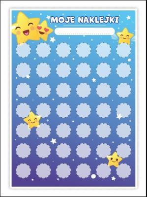 Opakowanie Karty motywacyjne - Gwiazdki (1 szt.)