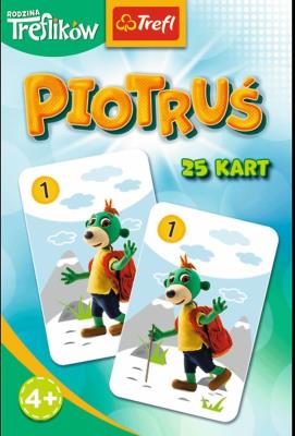 Karty Piotruś  Rodzina Treflików 08507. Wydawca: Trefl PAP. SmakLiter.pl Opakowanie Karty Piotruś  Rodzina Treflików 08507