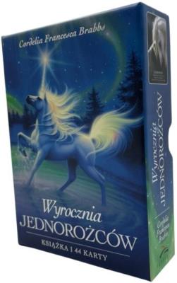 Karty tarot ''Wyrocznia jednorożców. Autor: Cordelia Francesca Brabbs. SmakLiter.pl Okładka książki Karty tarot ''Wyrocznia jednorożców
