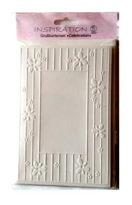 Karty tłoczone + koperty 5szt creme. Wydawca: Galeria Hobby. SmakLiter.pl Opakowanie Karty tłoczone + koperty 5szt creme