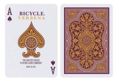 Karty Verbena BICYCLE. Wydawca: United States Playing Card Company. SmakLiter.pl Opakowanie Karty Verbena BICYCLE