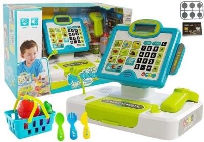 Opakowanie Kasa sklepowa fiskalna dotykowa niebieska