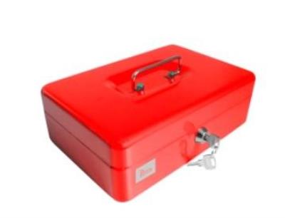 Opakowanie Kasetka metalowa 19,4x14,4x7,5cm czerwona