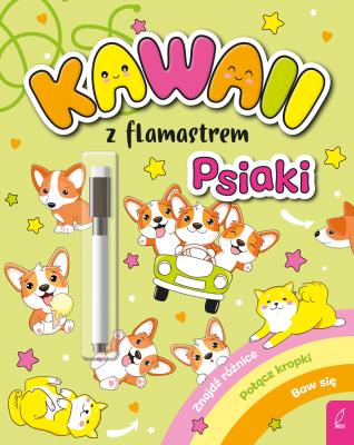 Okładka książki Kawaii z flamastrem. Psiaki