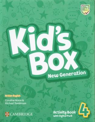 Kid's Box New Generation 4 Activity Book with Digital Pack. Autor: Nixon Caroline, Tomlinson Michael. SmakLiter.pl Okładka książki Kid's Box New Generation 4 Activity Book with Digital Pack