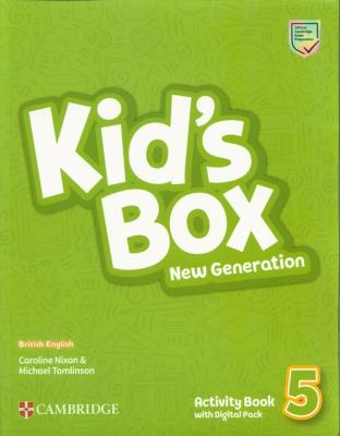 Kid's Box New Generation 5 Activity Book with Digital Pack. Autor: Nixon Caroline, Tomlinson Michael. SmakLiter.pl Okładka książki Kid's Box New Generation 5 Activity Book with Digital Pack
