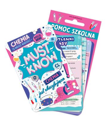 Kieszonka Must Know Chemia. Autor: Opracowanie zbiorowe. SmakLiter.pl Okładka książki Kieszonka Must Know Chemia