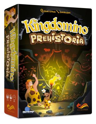 Kingdomino Prehistoria Gra. Autor: Bruno Cathala. SmakLiter.pl Okładka książki Kingdomino Prehistoria Gra
