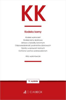 Okładka książki KK. Kodeks karny oraz ustawy towarzyszące