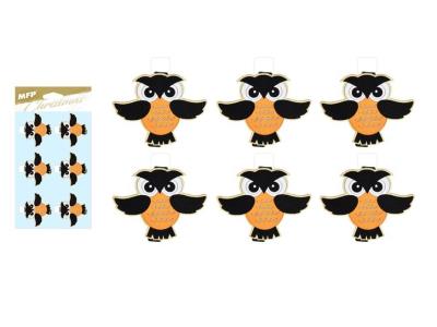 Opakowanie Klamerka drewniana Halloween sowa 6szt