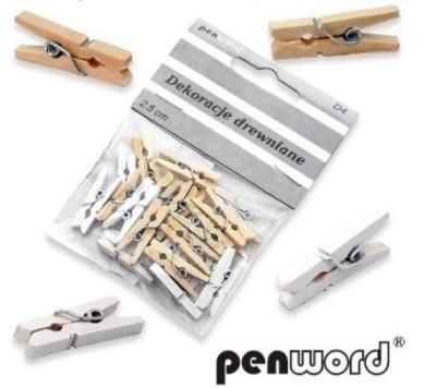 Opakowanie Klamerki drewniane 2,5cm 24szt