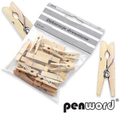 Opakowanie Klamerki drewniane 3,5cm 24szt