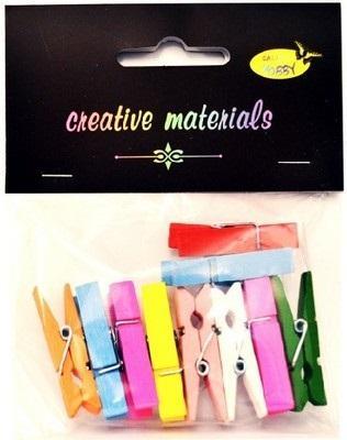 Opakowanie Klamerki kolorowe 35mm 10szt