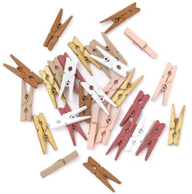 Opakowanie Klamerki mini drewniane vintage 3cm 30szt