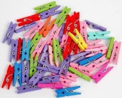 Opakowanie Klamerki ozdobne Color małe