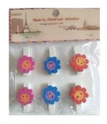 Opakowanie Klamerki ozdobne kwiaty