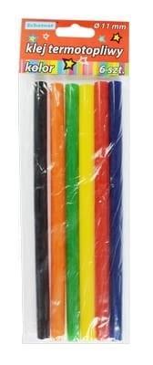 Opakowanie Klej termotopliwy do pistoletu 6szt kolorowy