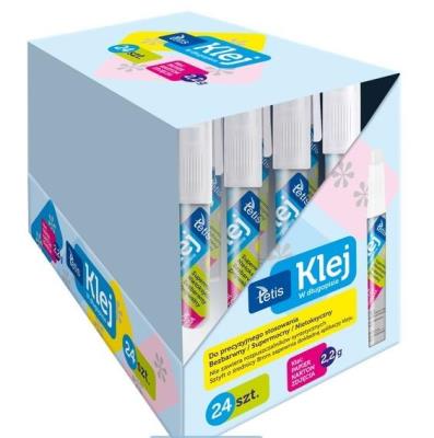 Klej w długopisie bezbarwny (24szt). Wydawca: TETIS. SmakLiter.pl Opakowanie Klej w długopisie bezbarwny (24szt)