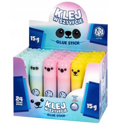 Opakowanie Klej w sztyfcie 15g Pixel/Pastel Animals (24szt)