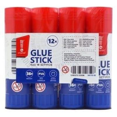 Klej w sztyfcie 36g (12szt) MemoBe. Wydawca: MemoBe. SmakLiter.pl Opakowanie Klej w sztyfcie 36g (12szt) MemoBe