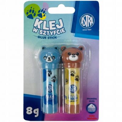 Opakowanie Klej w sztyfcie Astra zwierzątka 8g 2 szt blister