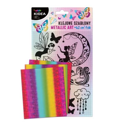 Opakowanie Klejowe szablony Metallic Art Magic Kidea