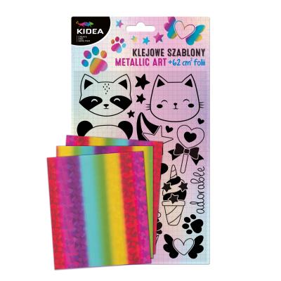 Opakowanie Klejowe szablony Metallic Art Sweet Kidea
