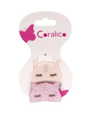 Opakowanie Klipsy akrylowe Jednorożec