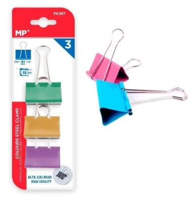 Opakowanie Klipsy biurowe kolorowe 3szt