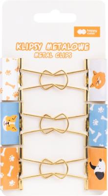 Klipsy metalowe CAT&DOG Happy Color 6 szt.. Wydawca: HAPPY COLOR. SmakLiter.pl Opakowanie Klipsy metalowe CAT&DOG Happy Color 6 szt.