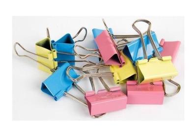 Opakowanie Klipy 25mm kolorowe 48szt.