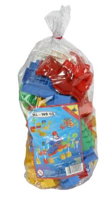 Klocki 65el. Wydawca: Baczek. SmakLiter.pl Opakowanie Klocki 65el