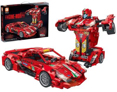 Opakowanie Klocki auto robot 696el