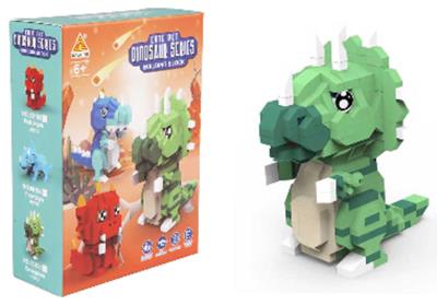 Opakowanie Klocki dinozaury T-Rex  zielony 331 elementów