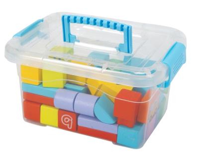 Klocki drewniane kolor 76el. Wydawca: Baczek. SmakLiter.pl Opakowanie Klocki drewniane kolor 76el