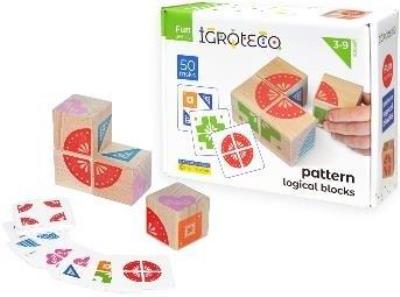 Opakowanie Klocki drewniane Ułóż wzór 4el
