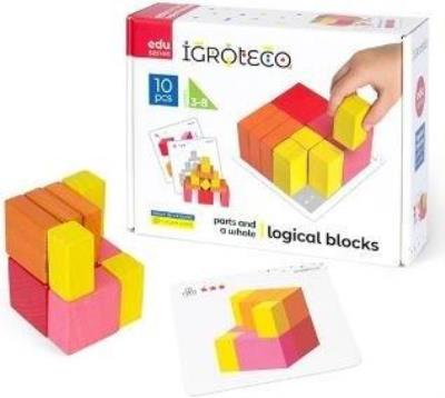 Opakowanie Klocki drewnianie Bloki 10el