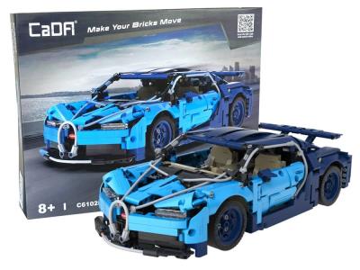 Opakowanie Klocki konstrukcyjne auto sportowe niebieskie CADA