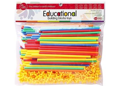 Opakowanie Klocki konstrukcyjne rurki 200el