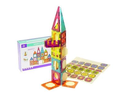 Klocki magnetyczne 32el. Wydawca: ADAR. SmakLiter.pl Opakowanie Klocki magnetyczne 32el