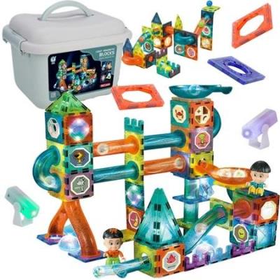 Opakowanie Klocki magnetyczne świecące zjeżdżalnia 150el