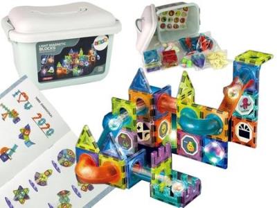 Opakowanie Klocki magnetyczne zjeżdżalnia 75el