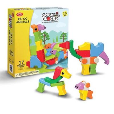Klocki magnetyczne Zoo 17el. Wydawca: People Blocks. SmakLiter.pl Opakowanie Klocki magnetyczne Zoo 17el